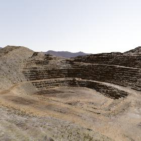Photorealistic Open Cast Mine 8K Scene Terrain 3D model